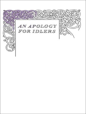 cover image of An Apology for Idlers